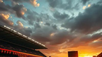 Ecuadorian players in yellow shirts and blue shorts, dejected, walking off the pitch at dusk, soft natural light, blurred...